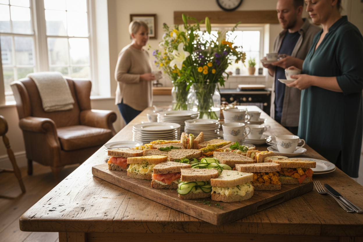 Catering for a wake at home — sandwich platters delivered to your door