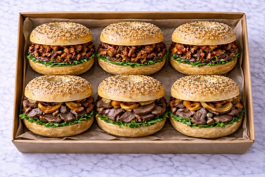 Gluten Free Beef Bagel Platter
