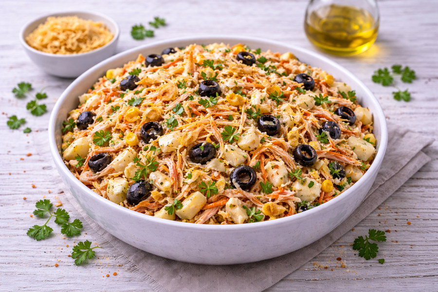 Brazilian Cajun Jackfruit Salpicão