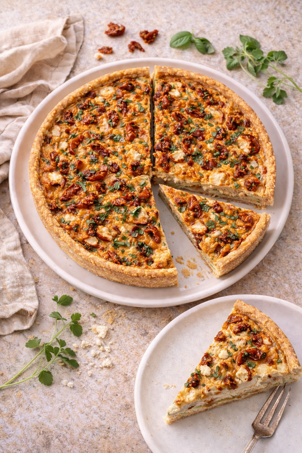 Chicken & Sundried Tomato Quiche