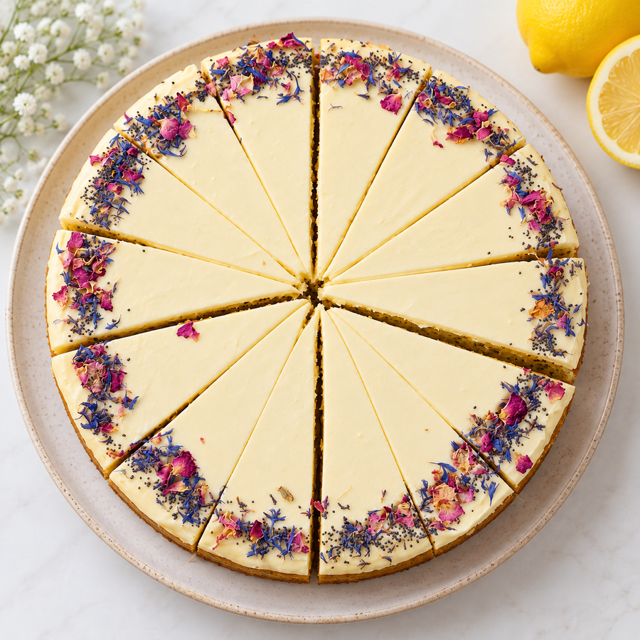 Vegan Lemon & Poppyseed Cake