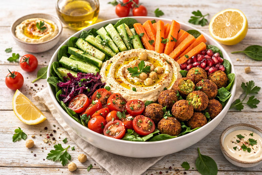 Levantine Hummus & Falafel Salad