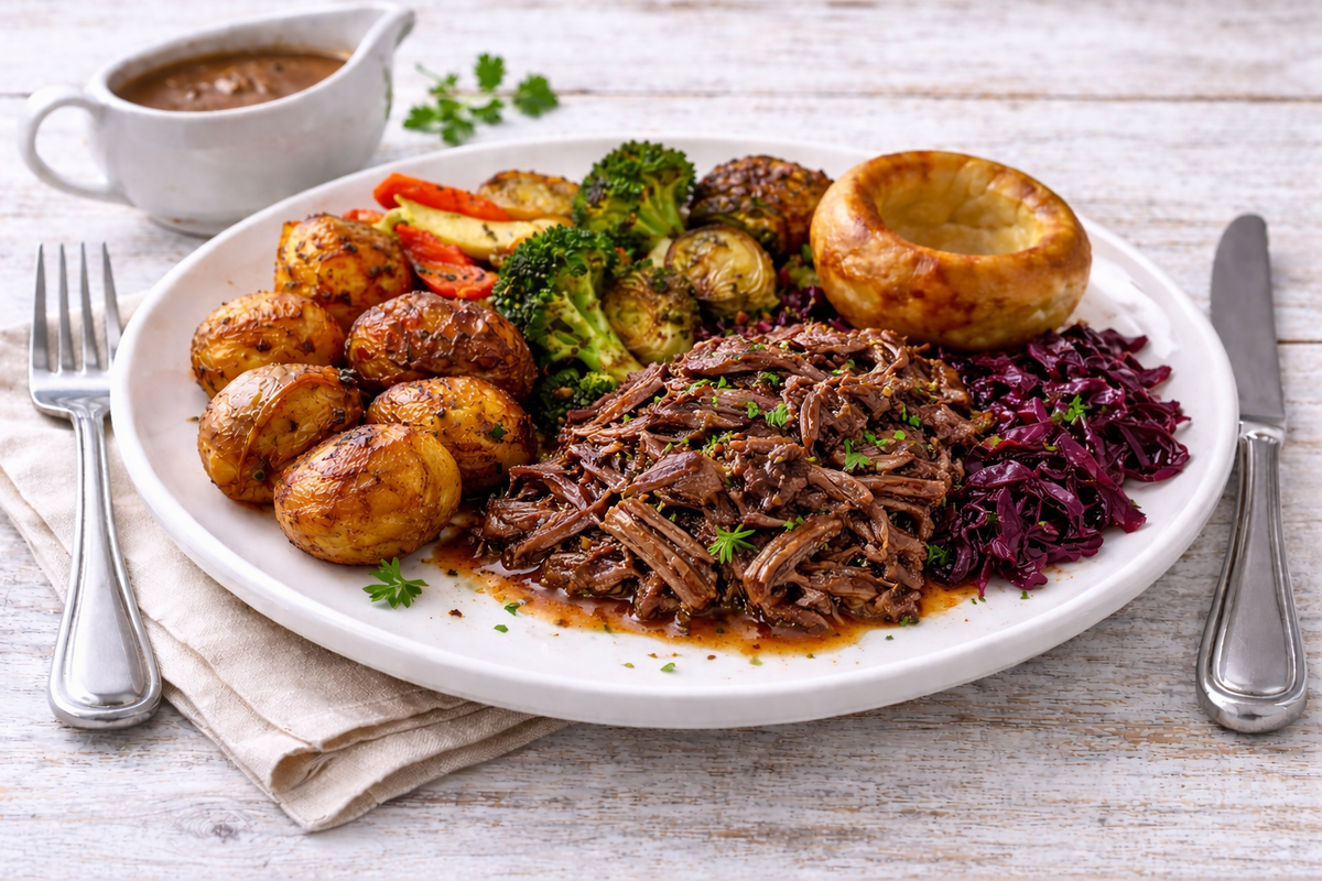 Slow-Braised Pulled Beef Roast
