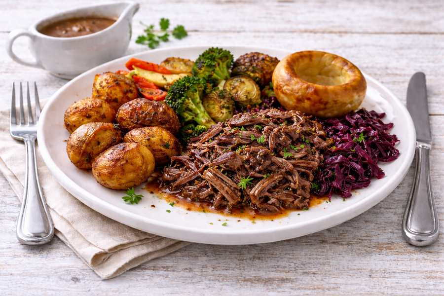 Slow-Braised Pulled Beef Roast