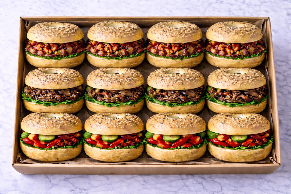 Vegan Bagel Platter
